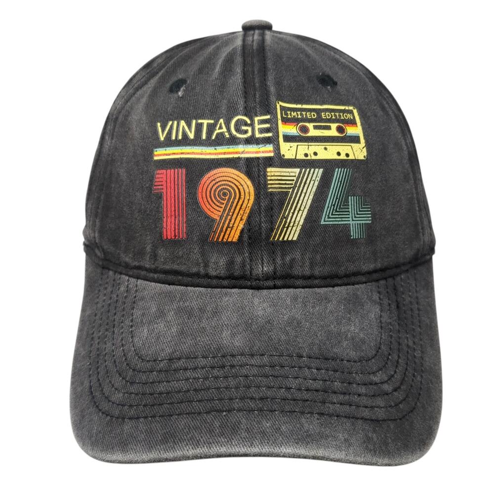 Vintage Limited Edition 1974 Slideback Baseball Cap Gray One Size Adjustable